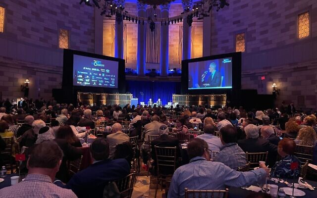 Participants attend the Jerusalem Post conference in New York on June 5, 2023 (Luke Tress/Times of Israel) Participants attend the Jerusalem Post conference in New York on June 5, 2023 (Luke Tress/Times of Israel)