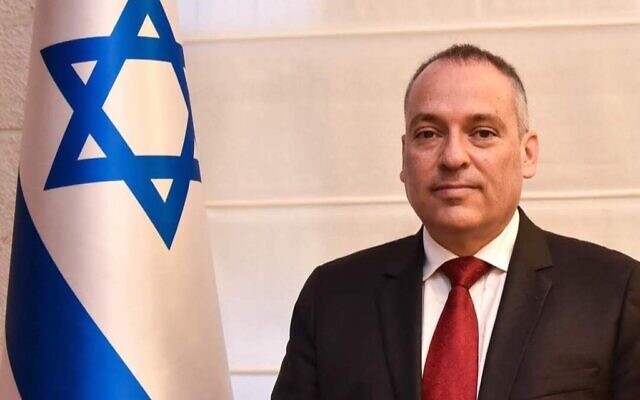 Ran Gidor, Israel's new consul-general in St. Petersburg, Russia, in a handout photo provided on June 13, 2023. (Foreign Ministry) Ran Gidor, Israel's new consul-general in St. Petersburg, Russia, in a handout photo provided on June 13, 2023. (Foreign Ministry)