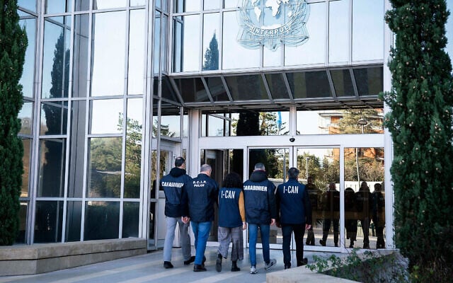 Interpol headquarters in Lyon, central France, February 2, 2023. (Interpol via AP) Interpol headquarters in Lyon, central France, February 2, 2023. (Interpol via AP)