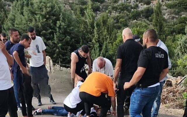 The scene of the murder of an 18-year-old woman in the western Galilee on June 9, 2023. (screenshot; used in accordance with clause 27a of the copyright law)