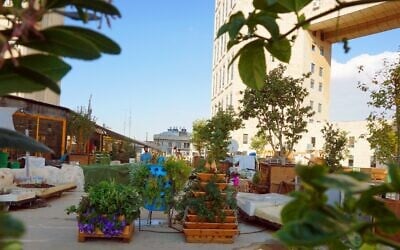 Part of the terrace at Muslala in Jerusalem. (Courtesy Muslala)