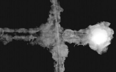 An x-ray of the Crusader sword's hilt. (Isaac Hershko/Soreq Nuclear Research Center)