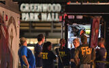 FBI agents gather at the scene of a deadly shooting, July 17, 2022, at the Greenwood Park Mall in Greenwood, Indiana. (Kelly Wilkinson/ The Indianapolis Star via AP, File)