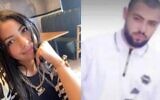 Rasha Amash, 20, (left) and Muhammad Amash, 19, who were shot dead in the Arab town of Jisr az Zarqa, July 21, 2023. (Courtesy)
