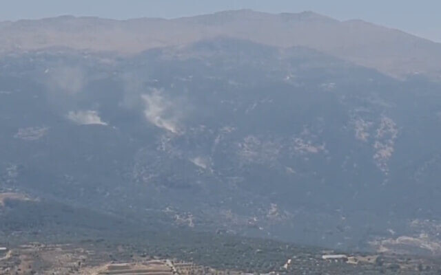 Explosions are seen in Lebanon following IDF artillery strikes in response to a rocket fired at northern Israel, July 6, 2023. (Screenshot: Twitter) Explosions are seen in Lebanon following IDF artillery strikes in response to a rocket fired at northern Israel, July 6, 2023. (Screenshot: Twitter)