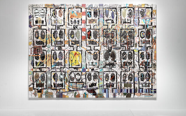 'Broken Crowd,' the central artwork in the Israel Museum exhibit featuring the works of Rashid Johnson, opening August 8, 2023 (Courtesy PR) 'Broken Crowd,' the central artwork in the Israel Museum exhibit featuring the works of Rashid Johnson, opening August 8, 2023 (Courtesy PR)
