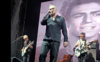 Former Smiths frontman and solo artist Morrissey performed in Binyamina's Amphi Shuni July 2, 2023 (YouTube screengrab; used in accordance with Clause 27a of the Copyright Law)