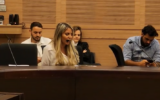 Shani Illouz, a candidate in Tiberias’s October 2023 mayoral election, tells a Knesset committee she was offered 'jobs' to quit race, on July 3, 2023. (Screenshot: YouTube) (Used in accordance with Clause 27a of the Copyright Law)