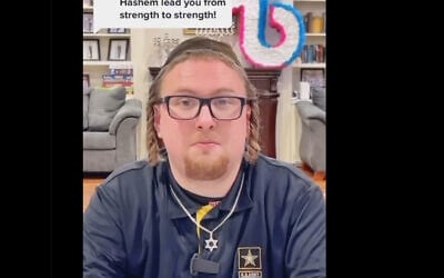 Avshalom Cohen, son of Hayim Nissim Cohen, in a video posted to social media in February 2023. (Screenshot; used in accordance with clause 27a of the copyright law)