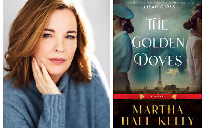 Author Martha Hall Kelly and her book 'The Golden Doves.' (Courtesy)
