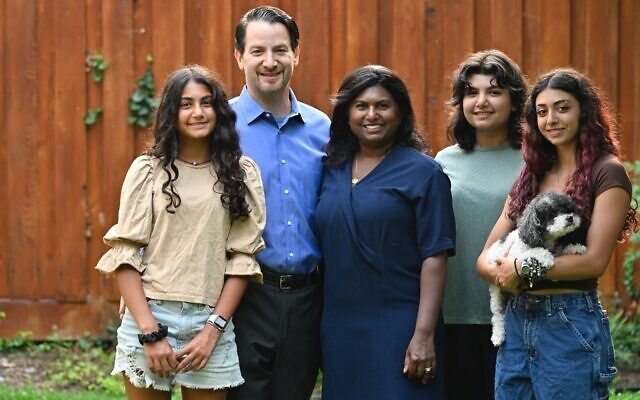 An undated campaign photo of Joel Rubin and his family. (via JTA) An undated campaign photo of Joel Rubin and his family. (via JTA)