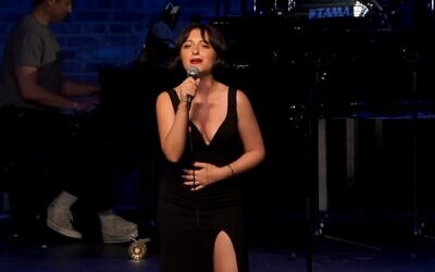 Katerina McCrimmon sings 'Break From The Line' in Bilingual Broadway, June 20, 2023. (YouTube screenshot/ used in accordance with Clause 27a of the Copyright Law)