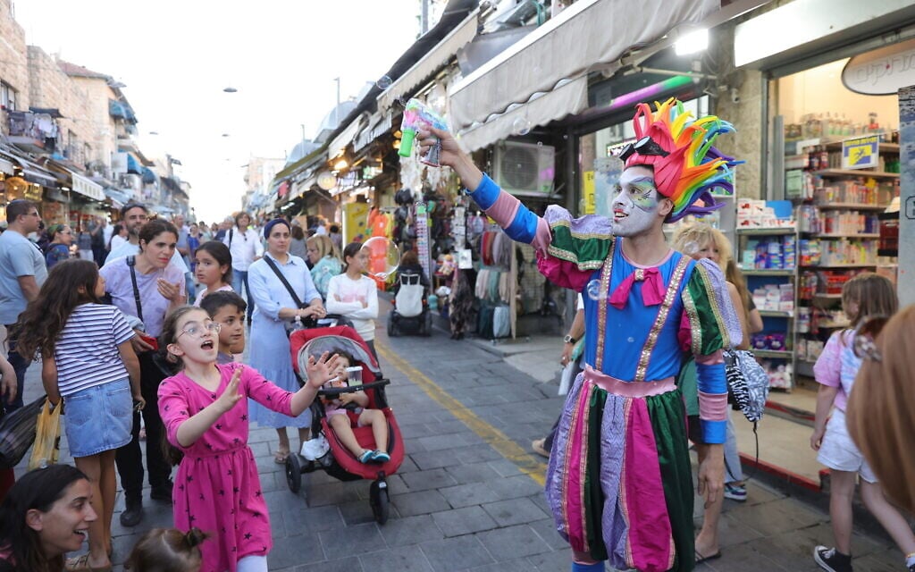 Celebrating Mahane Yehuda's centennial in July 2023 (Courtesy Dor Puezuelo)