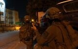 Israeli troops operate in the West Bank, early July 27, 2023. (Israel Defense Forces)