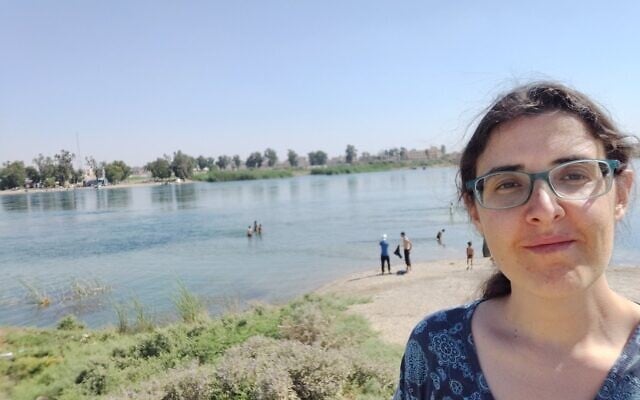 Elizabeth Tsurkov on the banks of the Euphrates river in Raqqa, Syria, during a research trip she conducted to northern Iraq, north-eastern Syria and Turkey in July 2019 (Facebook/used in accordance with Clause 27a of the Copyright Law) Elizabeth Tsurkov on the banks of the Euphrates river in Raqqa, Syria, during a research trip she conducted to northern Iraq, north-eastern Syria and Turkey in July 2019 (Facebook/used in accordance with Clause 27a of the Copyright Law)