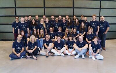 Team at Israeli cybersecuroty startup Savvy. (Omer Friedman)