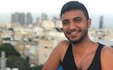 Bar Kalaf, who set himself on fire in Netanya, August 1, 2023, and died of his wounds two days later (Courtesy)