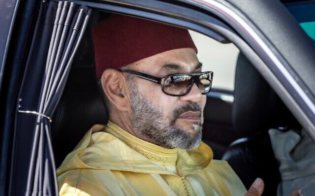 A convoy carrying Morocco's King Mohammed VI leaves the Tetouan palace following a ceremony of allegiance to mark the 24th anniversary of his enthronement, on July 31, 2023. (Fadel Senna/AFP) A convoy carrying Morocco's King Mohammed VI leaves the Tetouan palace following a ceremony of allegiance to mark the 24th anniversary of his enthronement, on July 31, 2023. (Fadel Senna/AFP)