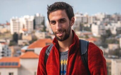 Journalist Adam Rasgon. (Luke Tress/Times of Israel)