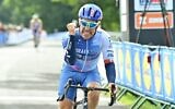 Sylvan Adams at the 2023 UCI Cycling World Championships in Scotland, August 4, 2023. (SWpix via JTA)