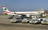 File: Middle East Airlines jet grounded at the Rafik Hariri International Airport, in Beirut, Lebanon, November 1, 2022. (AP Photo/Hussein Malla)