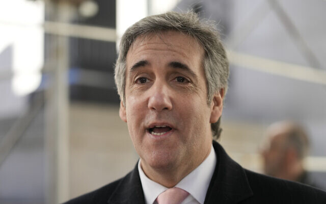 Donald Trump's former lawyer and fixer Michael Cohen speaks to reporters after giving testimony before a grand jury investigating hush money payments he arranged and made on behalf of Trump, in New York, on March 15, 2023. (AP/Mary Altaffer) Donald Trump's former lawyer and fixer Michael Cohen speaks to reporters after giving testimony before a grand jury investigating hush money payments he arranged and made on behalf of Trump, in New York, on March 15, 2023. (AP/Mary Altaffer)