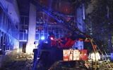 In this photo provided by regional Governor Oleh Kiper rescuers work on a scene of drone attack in Odesa region, Ukraine, early Wednesday, Aug. 2, 2023. (Telegram Channel of Odesa Region Governor Oleh Kiper via AP)