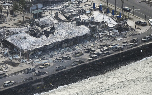 Wildfire wreckage is seen on August 10, 2023, in Lahaina, Hawaii. (AP Photo/Rick Bowmer) Wildfire wreckage is seen on August 10, 2023, in Lahaina, Hawaii. (AP Photo/Rick Bowmer)