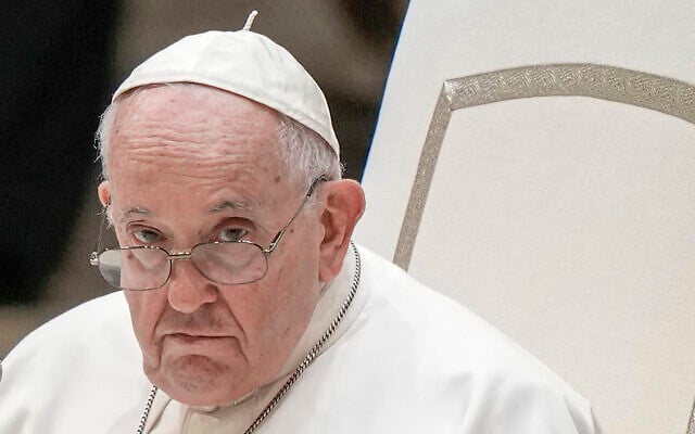 Pope Francis attends his weekly general audience in the Pope Paul VI hall at the Vatican, Wednesday, Aug. 23, 2023 (AP Photo/Andrew Medichini, File)