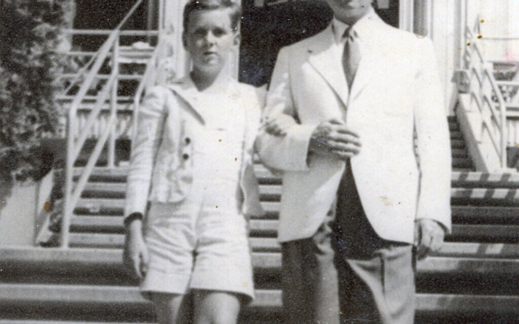 Ludwik (left) and Dolu Finkelstein, Daniel Finkelstein's father and grandfather, in 1939. (Finkelstein Family Collection)