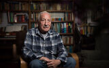 File: Professor Amnon Ben-Tor photographed at his home in Jerusalem, on April 15, 2019. (Hadas Parush/Flash90)