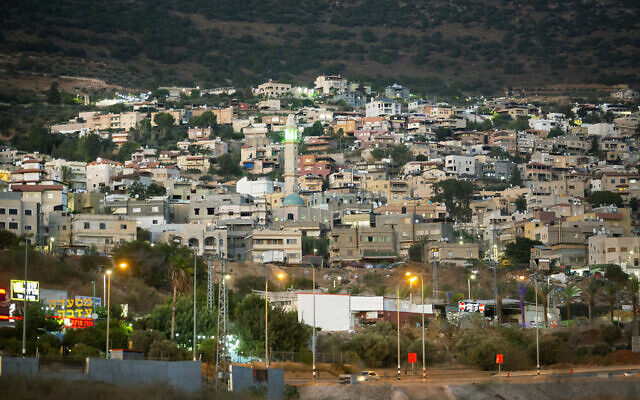 A view of the Arab Israeli town of Rameh in northern Israel, September 12, 2021. (Moshe Shai/FLASH90) A view of the Arab Israeli town of Rameh in northern Israel, September 12, 2021. (Moshe Shai/FLASH90)