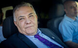 Nazareth Mayor Ali Salam after a meeting with Foreign Minister Yair Lapid outside the Foreign Ministry offices in Jerusalem, May 22, 2022. (Yonatan Sindel/Flash90)
