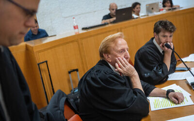 Eliad Shraga, founder of the Movement for Quality Government in Israel, attends a High Court hearing, August 3, 2023. (Yonatan Sindel/Flash90)