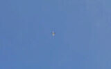 A small drone flies over the Gaza Strip, August 21, 2023. (Screenshot: X)