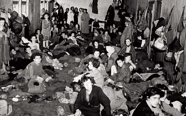 Roma and Sinti women at Bergen-Belsen in Germany after the Nazi camp's liberation in April 1945 (public domain)