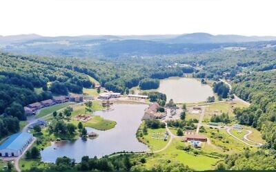 Illustrative: An aerial view of The Zone Orthodox Jewish summer camp, run by Kars4Kids. (The Zone website via JTA)