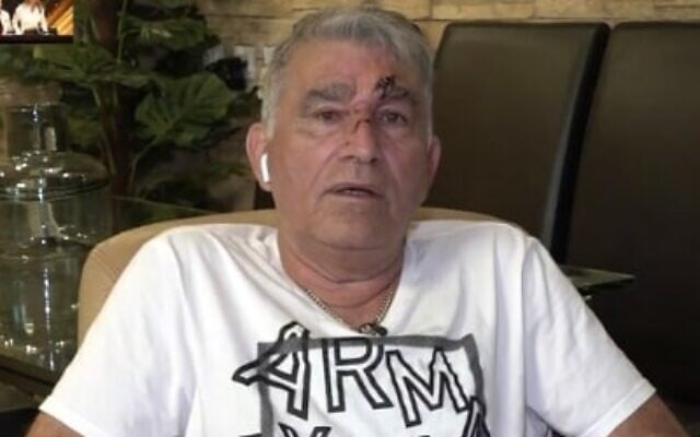 Taxi driver Shlomo Yitzhaki speaks to Channel 12 on August 21, 2023. (Screen capture/Channel 12) Taxi driver Shlomo Yitzhaki speaks to Channel 12 on August 21, 2023. (Screen capture/Channel 12)