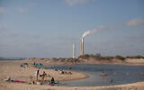 A pond at Zikim beach in southern Israel, July 27, 2015. (Lior Mizrahi/Flash90)