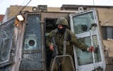 Illustrative: Israeli security forces secure the scene of a shooting attack in Huwara, in the West Bank, August 19, 2023. (Flash90)