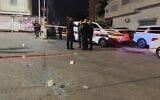 Illustrative: Police at the scene of a shooting in the central Arab city of Tira, August 21, 2023. (Israel Police)