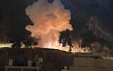 This image shows a large explosive device that was detonated near IDF troops in the West Bank city of Nablus, August 30, 2023. (Social media: used in accordance with Clause 27a of the Copyright Law)