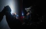 Israeli troops measure the home of Islamic Jihad terrorist Kamel Abu Bakr, who killed Tel Aviv patrolman Chen Amir, in the West Bank village Rummanah, August 6, 2023. (Israel Defense Forces)