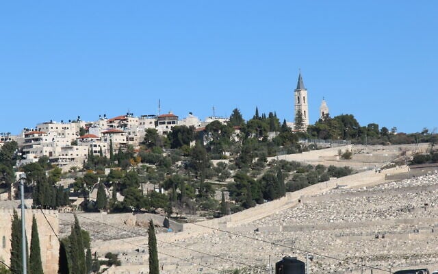 A view of the ground of the Russian Church of the Ascension in Jerusalem. (Shmuel Bar-Am)