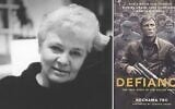 Nechama Tec (left)who wrote the 1993 book “Defiance: The Bielski Partisans” was adapted for a 2008 film directed by Edward Zwick starring Daniel Craig (right). (Jewish Women's Archive via JTA)
