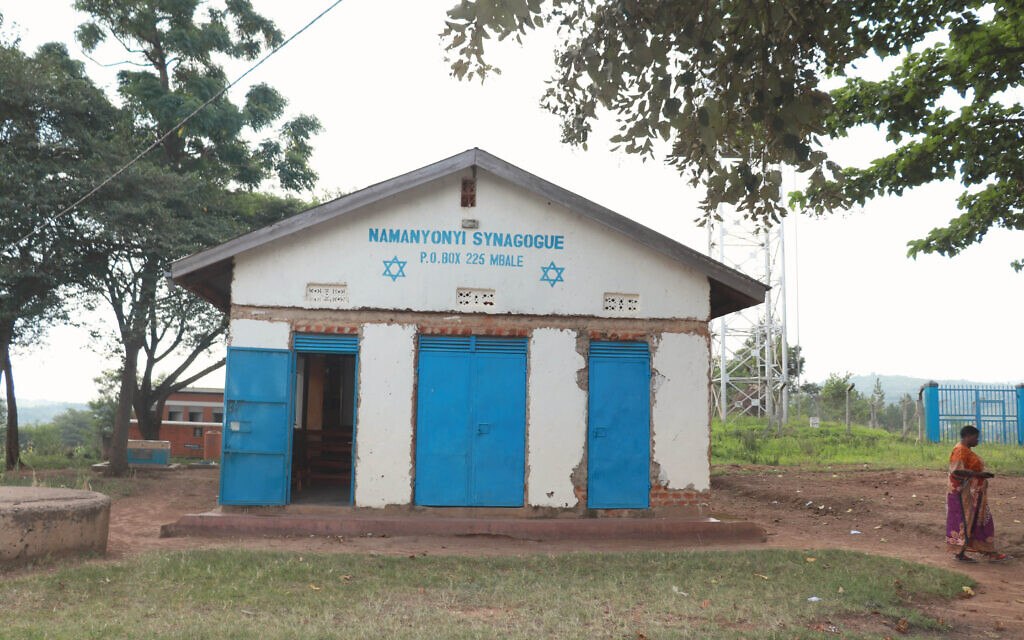 The Namanyonyi Abayudaya synagogue near Mbale, Uganda, July 13, 2023. (Sharon Amali)