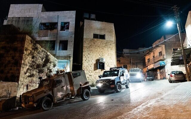 Israeli forces operate in the West Bank, early August 3, 2023. (Israel Defense Forces)