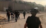 Israel Police operating at the Shuafat refugee camp in East Jerusalem, August 5, 2023. (Israel Police)