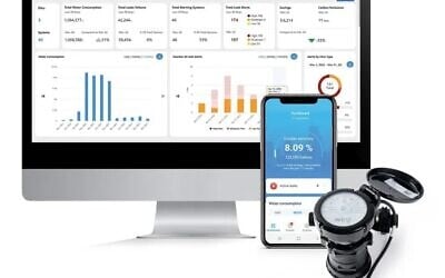 Israeli startup Wint develops water leakage detection technology operated by an intelligence data system. (Courtesy)