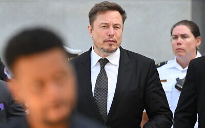 File: X CEO Elon Musk leaves a US Senate bipartisan Artificial Intelligence (AI) Insight Forum at the US Capitol in Washington, DC, on September 13, 2023. (Mandel Ngan/AFP)